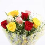 Magical Multicolored Roses Bouquet