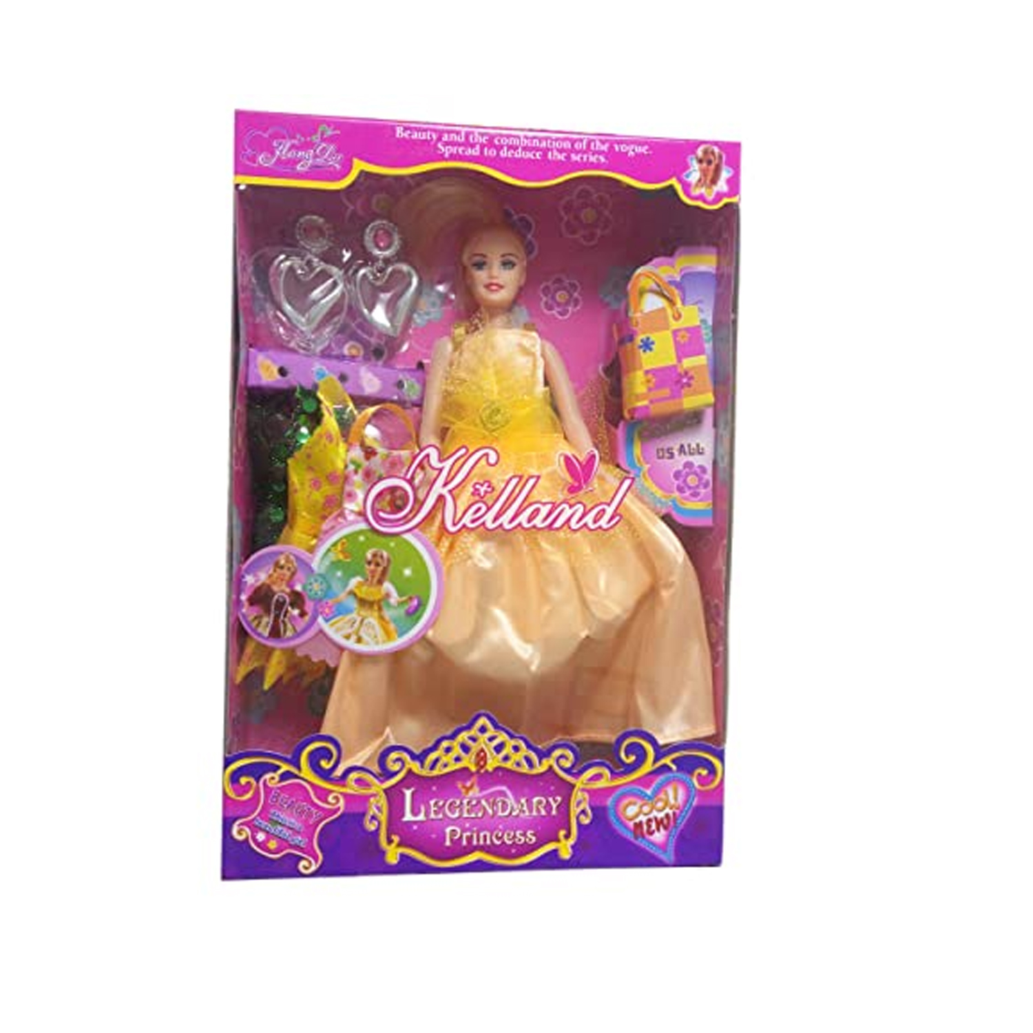 Legendary Princess Beautiful Barbie Doll with Beauty Accessories Like Purse Earrings etc Girls & Kids