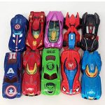 Metro Toy’S & Gift Children’s Avengers Alliance Toy Cars Skiing Mini-Alloy Car Models Spider-Man American Captain for Boys Gifts
