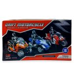 RC DRIFT MOTORCYCLE RECHARGEABLE RADIO REMOTE CONTROL BIKE CAR + FIGURE